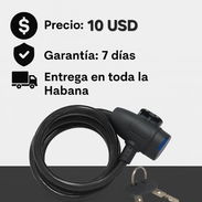 CANDADO DE CABLE CON LLAVE - Img 54444233