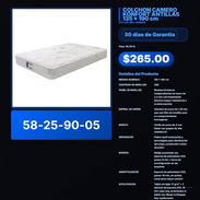 COLCHON CAMERO KONFORT ANTILLAS 135 x 190 cm VPT -0314 - Img 57890223