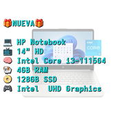 LAPTOP 🎁NUEVA🎁📦CAJA, HP Notebook (14-dq2031wm), 14" HD, Intel Core i3-1115G4, 4GB RAM, 128GB SSD, 8Horas - Img 56615770