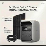 Combo de ecoflow delta 3 Classic con panel solar y sus cables - Img 56487710