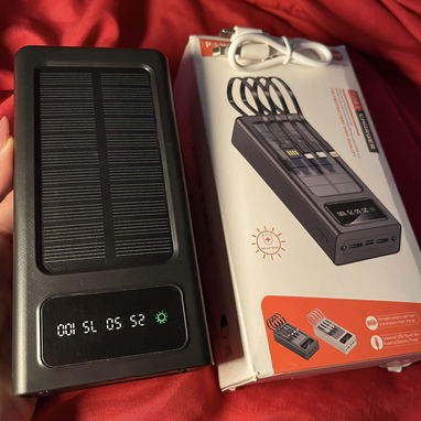 ‼️Cargador Portátil de 30000mAh con Panel Solar‼️56080909 - Img 123759674