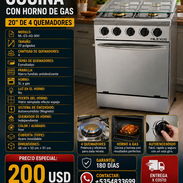 🍲 COCINA 🍲 CON HORNO DE GAS 20" DE 4 QUEMADORES. MENSAJERÍA CON FACTURA Y GARANTÍA. 📲 54833699 - Img 56171772