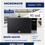 Microondas EKO con puerta de espejo de 20 Lt garantía 1 Año damos factura - Img 55650536