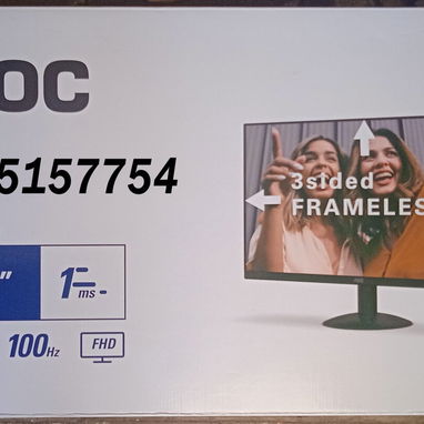 🖥️Monitor AOC 27B30H - 27" ▌1920 x 1080 (FHD) ▌100Hz ▌1ms (MPRT) ▌IPS  🎁NUEVO EN SU CAJA🎁 - 5/6
