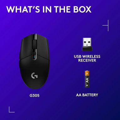 🎮⚡MOUSE GAMING LOGITECH G305 LIGHTSPEED HERO 12,000 DPI 250H BATERÍA 6 BOTONES 🚀 ENVIO DISPONIBLE + GARANTIA - Img 114631094