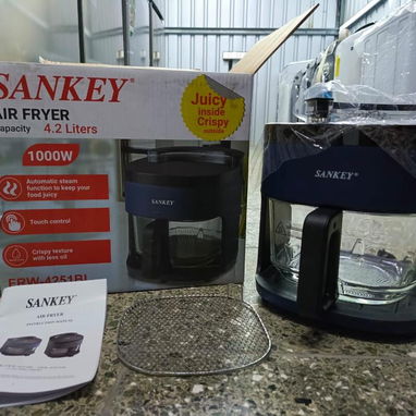 Freidora de Aire Sankey 4.2L panel Digital Recipiente de vidrio Potencia: 1000 W Precio $130 USD Transporte Incluido - 6/8