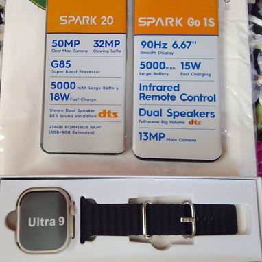 Celular Tecno spark, smart watch, power bank, cargadores, audífonos. - Img 98092977