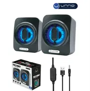 Bocinas de PC Techno USB 2.0 – Black LED  precio 18usd - Img 50029061