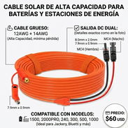 ​CABLE SOLAR MC4 a DC 8mm (5 metros) - Ideal para Jackery/Bluetti/EcoFlow 🔌 - Img 54766835
