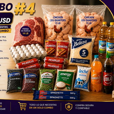 Combos de comida de 50 a 120 usd mensjaeria para toda la habana - Img 125965731
