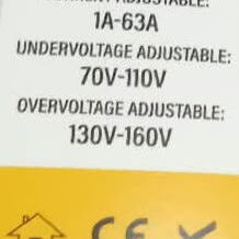 Protectores de voltaje de línea 110V Ajustable de (1A-63A) - 2/3
