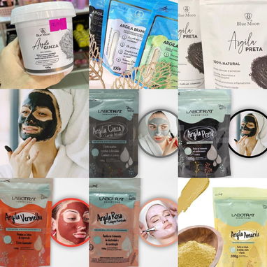 ✅Mascarillas de arcilla natural en polvo para tratamiento faciales, mascarilla de arcilla 8 colores ✅ - Img 106677812
