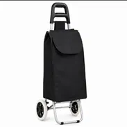 Carritos de compra plegables negro - Img 58437218