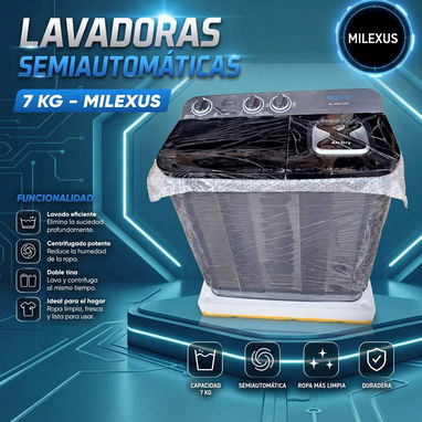 Lavadora semiautomática 7KG wynwood - Img 125410371