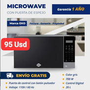 Microwave EKO 20Lt Gris (CON PUERTA DE ESPEJO), Garantía de 1 año, Entrega gratis para toda La Habana - Img 56053035