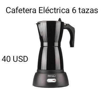 CAFETERAS ELÉCTRICA METÁLICAS DE 3 Y 6 TAZAS ROYAL - Img 120959926