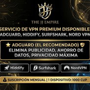 📢 SERVICIO DE VPN PREMIUM DISPONIBLE: ADGUARD, HAPP, SURFSHARK, NORD VPN - Img 53627057