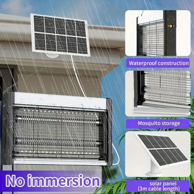 Lámpara trampa para insectos mosquitos Solar - Img 124014384