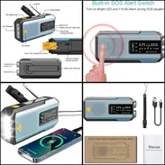 ‼️Radio portátil recargable con mini panel solar de 2000MAH....53317139/Vedado‼️ - Img 54847566