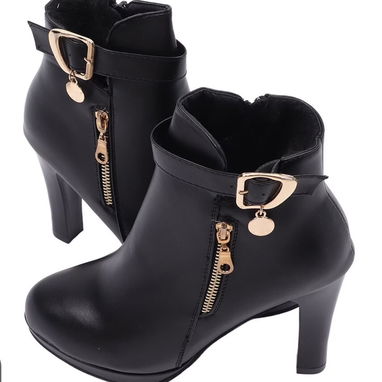 Botines de tacón negros num. 38 💵20 USD - 5/5