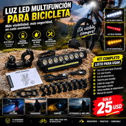 Luz led multifuncional para bicicleta o bicimotos - Img 58042538