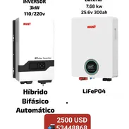 KIT SOLAR MUST 3KW + BATERÍA LITIO 7.68kWh 🔋☀️ - Img 55174309