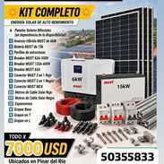 Kit de energía solar Completo - Img 56362160