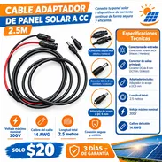 Cable Adaptador De Panel Solar A CC 2.5M - Img 57920513