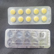 Ácido fólico 5mg (10 tab)-$600 H.E - Img 57813279