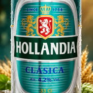 🍺 CERVEZA HOLLANDIA | VENTA MAYORISTA 💵 0.66 USD/unidad 📦 24 unidades por caja 🚛 140 cajas por pallet 📊 - Img 58177477