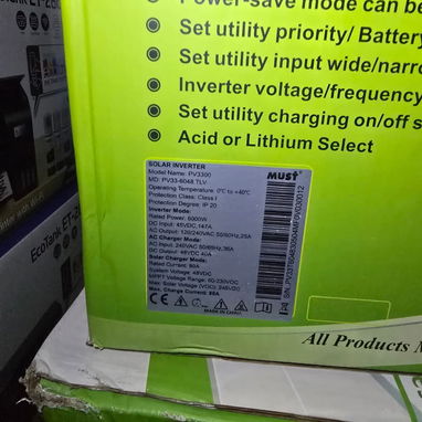 *Inversor 6kw y de 12 Kw Must + Batería - Img 123575681