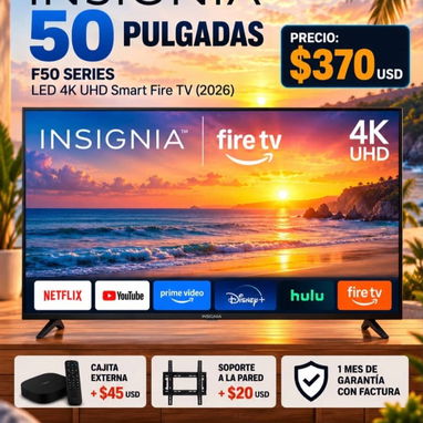 Televisores Inteligentes// LG 43 pulgadas 4k Ultra HD 335 USD// Insignia 50 pulgadas Ultra HD 4k 370 USD - 2/2