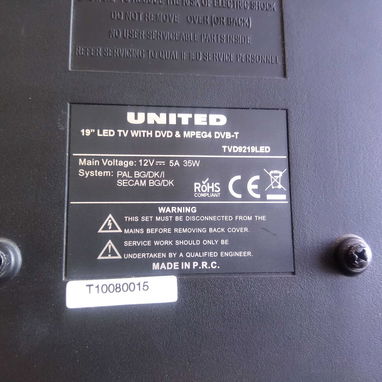 En venta monitor TV HD Marca UNITED - 9/10