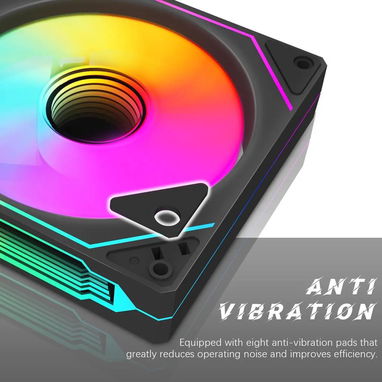 Ventiladores para chasis RGB un paquete de 6 fanes PWM ARGB de 120 mm con caja controladora y control remoto 52815418 - Img 114089755