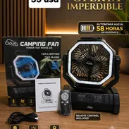 ¡CERO APAGONES Y CERO CALOR! 🥶 Ventilador + Lámpara Recargable 20,000mAh (Con Control Remoto) - Img 56516458