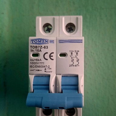 Brekers doble DC 16,20,25,32 y 40 A - corriente directa - 2/4