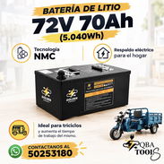 Batería72V 70Ah para moto triciclo o respaldo eléctrico en casa - Img 58021538
