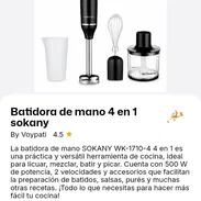 Batidora de mano 4 en 1 sokany - Img 57957062