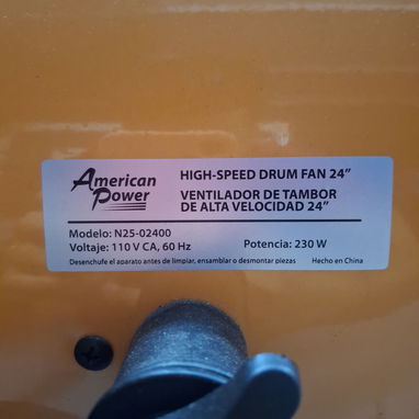 ✅️ Ventilador de turbina de 24 Pulgadas - Img 124788204
