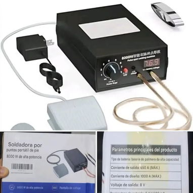 Medidor de resistencia y soldador de punto para reparar baterías de litio - 2/2