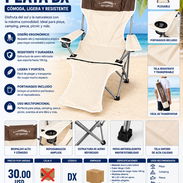 Silla de Playa plegable GANGA - Img 57137426