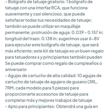 Kit de tatuaje Wormhole - Máquina rotativa, Agujas de cartucho, Bolígrafo para principiantes 🌐 - 2/2
