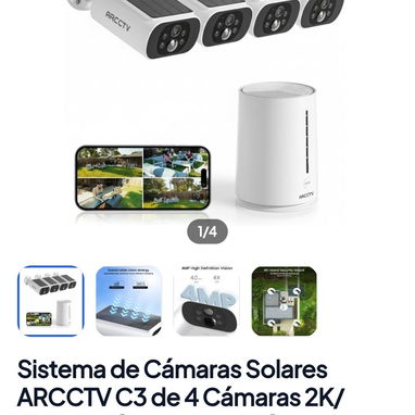Cámaras de Seguridad con paneles solares - 6/8