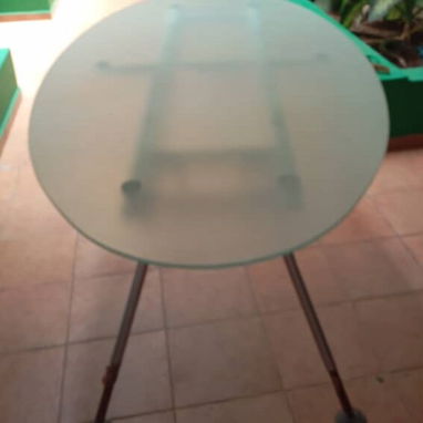 MESA DE CRISTAL Y METAL - Img 119793803