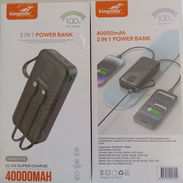 🚨 DOMICILIO GRATIS🛵⚡🔋POWER BANK MARCA KINGMOX 2 EN 1, capacidad 40000 mah(148Wh)(es pesado)Nuevo sellado en su caja - Img 56918648