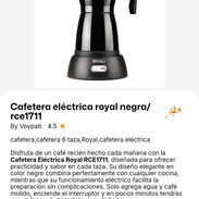 Cafetera eléctrica royal negra - Img 57869787