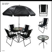 Juego de terraza con sombrilla - Img 55823986