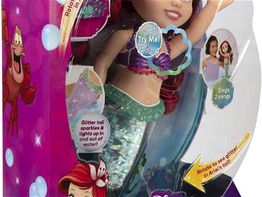 Muñeca Disney Princesa Ariel, Canta y Brilla la cola + 20 Frases y 2 Canciones "Part of Your World" y "Under the Sea", N - Img 58494440
