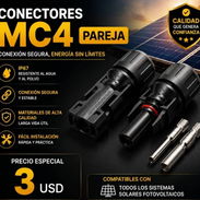 Conectores mc4 pareja 3 usd - Img 55978323