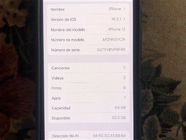 Celular iPhone 12 64gb  87% batería - Img 68009771